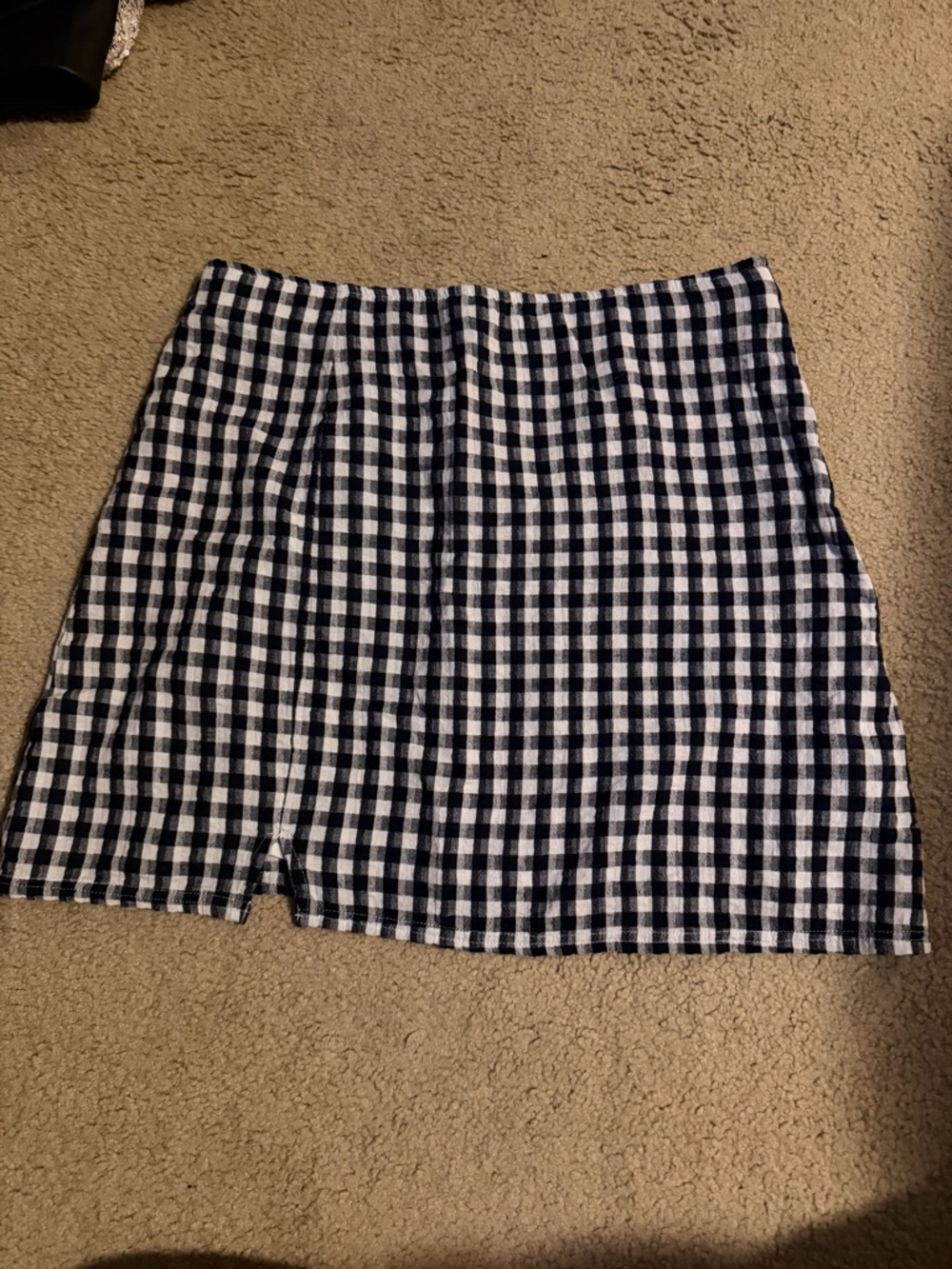 American Eagle Outfitters Black & White Gingham Mini Skirt